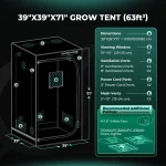 Гроубокс Mars Hydro 100x100x180 см - Зображення 9